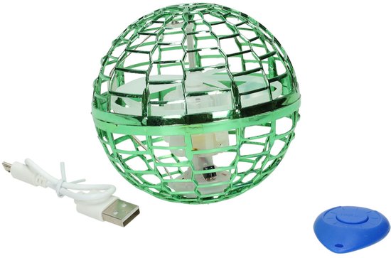 Van Manen UFO vliegende bal met licht USB speelgoed