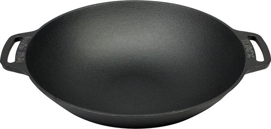 Valhal Outdoor Wadjan / wokpan met twee handvatten - Gietijzer - ⌀36 cm