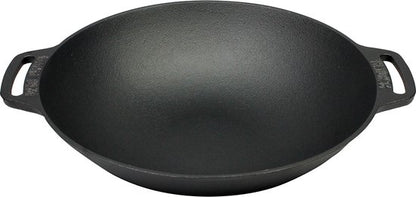 Valhal Outdoor Wadjan / wokpan met twee handvatten - Gietijzer - ⌀36 cm
