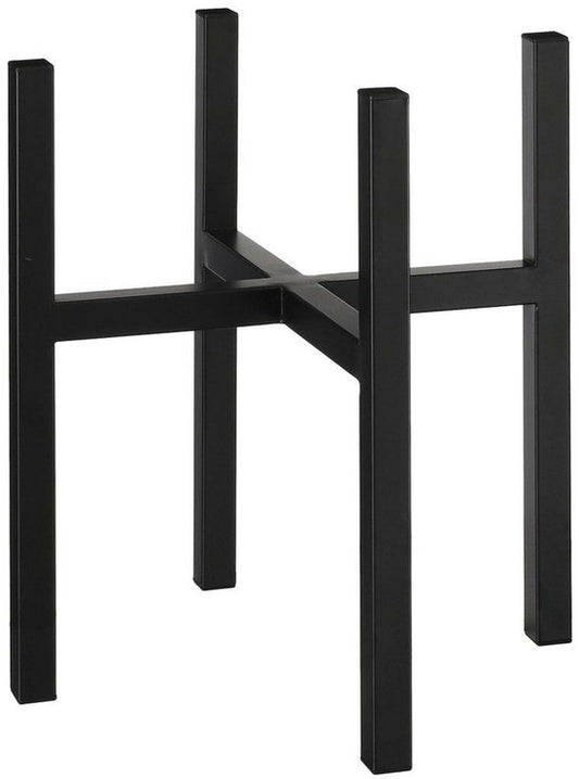 Mica Decorations bloempot plantenpot standaard zwart