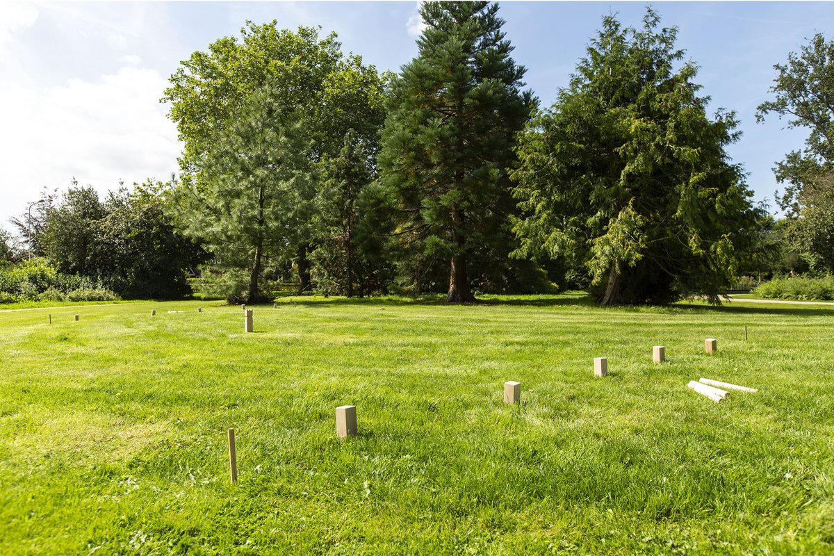 Outdoor Play Kubb spel XL met draagtas FSC hout
