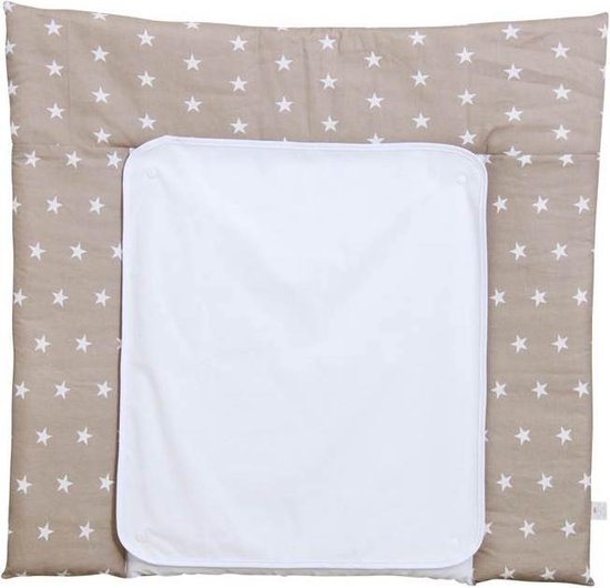 Polini Baby Aankleedkussen Sterren Beige 77x72