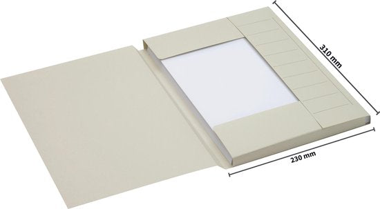 Secolor Dossiermap A4 - pak 25 stuks - grijs