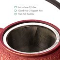 Bredemeijer Giftset Shanghai 0,6L roze/goud met twee kopjes