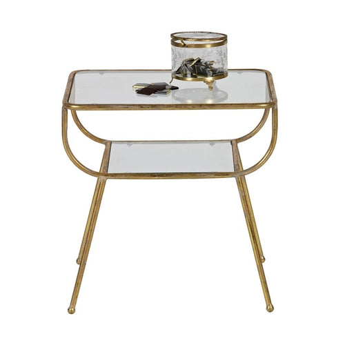 WOOOD Amazing Bijzettafel Metaal Antique Brass 47x47x40,5