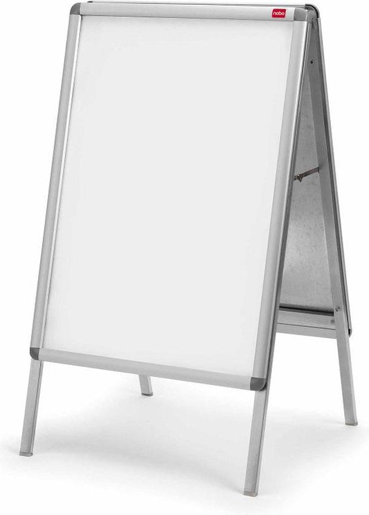 Nobo Essence A2 Stoepbord/Reclamebord met Clicklijst - Wit