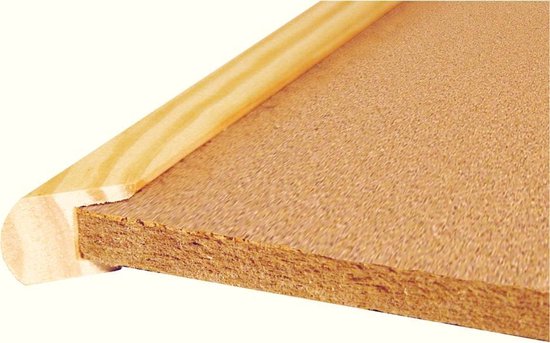 Esselte Prikbord Kruk 80x60cm Natuurbruin