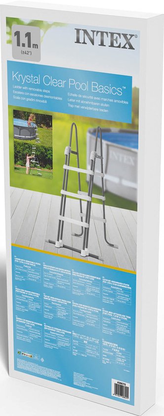 Intex Deluxe Zwembad Ladder 91 cm/107 cm wandhoogte