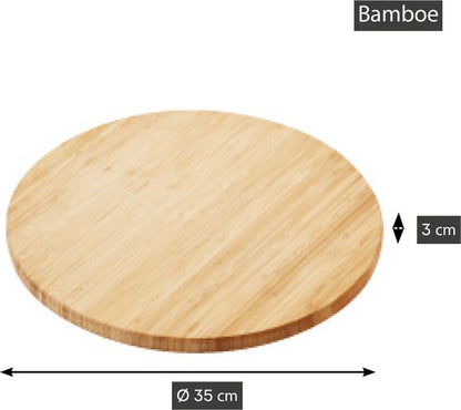 Point-Virgule draaiplateau ø 35cm bamboe