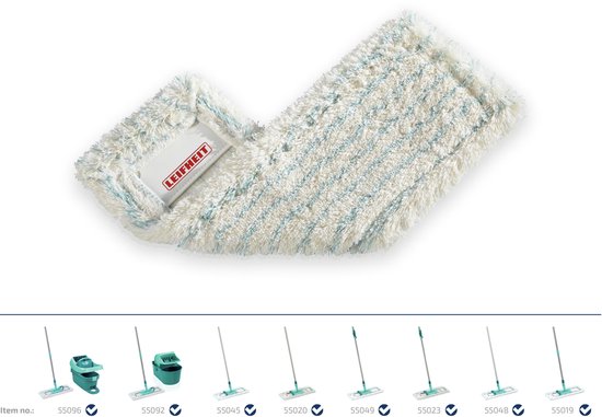 Leifheit Profi XL vloerwisser overtrek 42 cm Cotton Plus 2 stuks