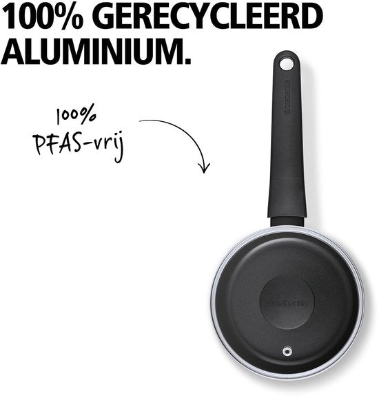 Brabantia VANTA Steelpan met Deksel -Ø 16 cm
