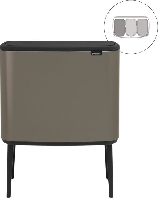 Brabantia Bo Touch Bin Prullenbak - 3 x 11 liter