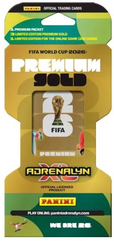 Panini Adrenalyn XL Premium OR Verzamelkaartenpakket FIFA 2026