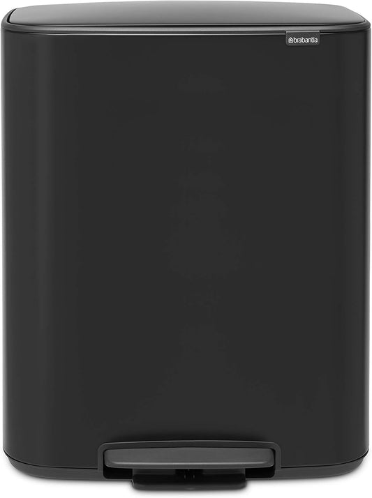 Brabantia Bo Prullenbak - 60 liter - Matt Black