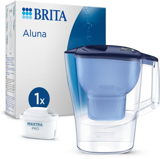 Brita Waterfilterkan Aluna Zwart + 1 Maxtra PRO Filterpatroon