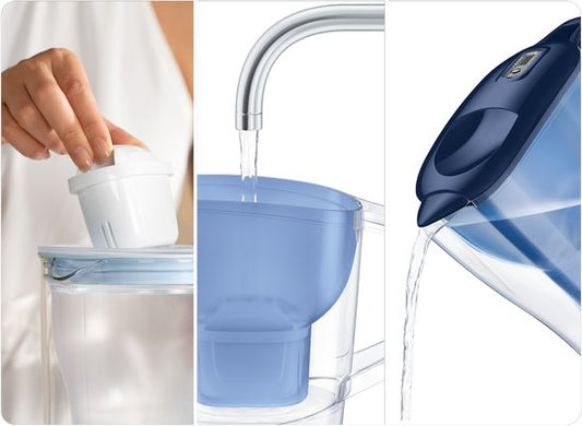 Brita Waterfilterkan Aluna Zwart + 1 Maxtra PRO Filterpatroon