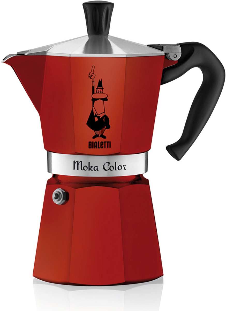 Bialetti Moka Express 6 Kops Rood