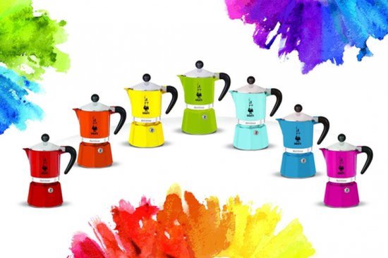 Bialetti Rainbow Azzurro 6 Kops