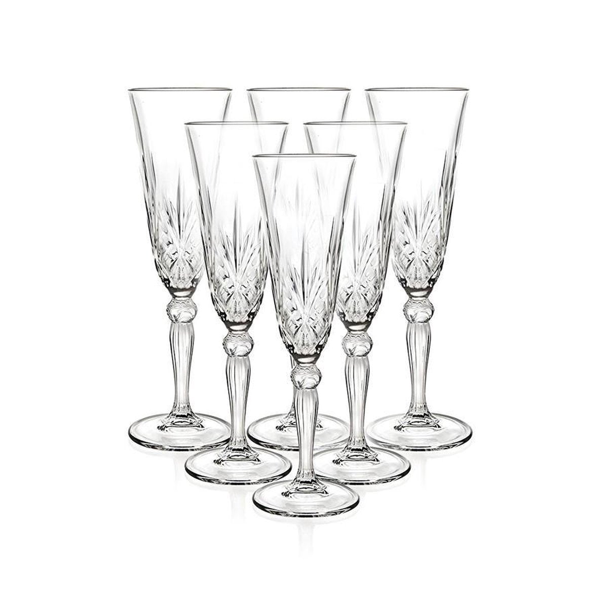 RCR Melodia Champagne flutes - 16 cl - 6 stuks