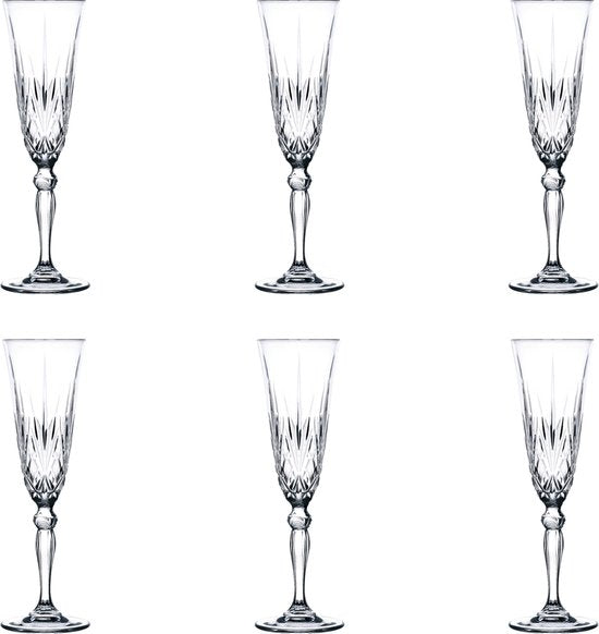 RCR Melodia Champagne flutes - 16 cl - 6 stuks