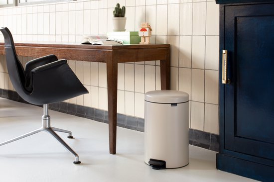 Brabantia NewIcon Prullenbak 20 liter Soft Beige