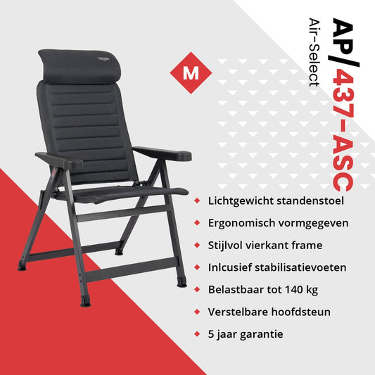 Crespo Standenstoel AP/437 Air-Select Compact Grijs