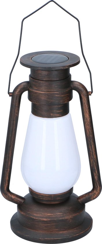 Grundig Solar Laterne Retro Tanzende Flammen 54 LED SMD