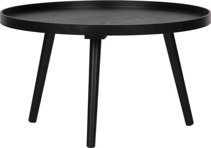 WOOOD Mesa Bijzettafel L - Hout - Zwart - 34xØ60