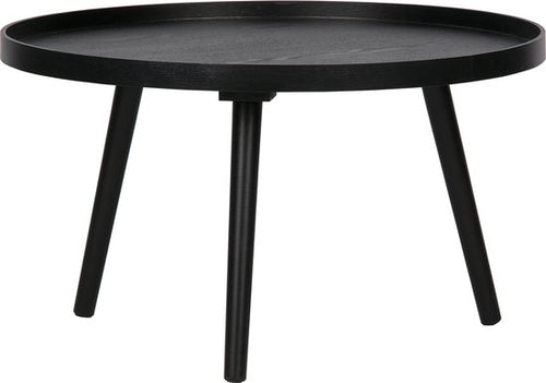 WOOOD Mesa Bijzettafel L - Hout - Zwart - 34xØ60