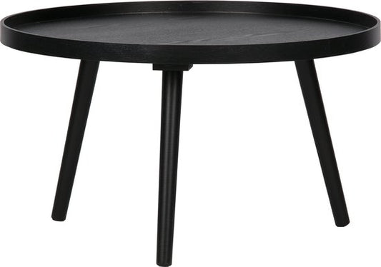 WOOOD Mesa Bijzettafel L - Hout - Zwart - 34xØ60