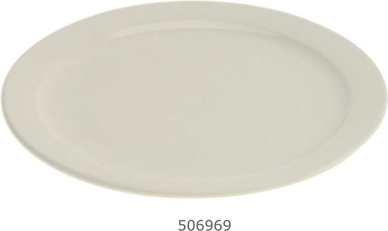 Budgetline bord plat 21cm 6st