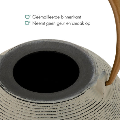 Bredemeijer Theepot Sakura 1,2L gietijzer met filter