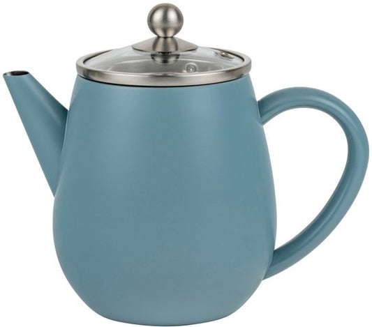 Bredemeijer Theepot dubbelwandig Eva - 0,5 liter - IJsblauw