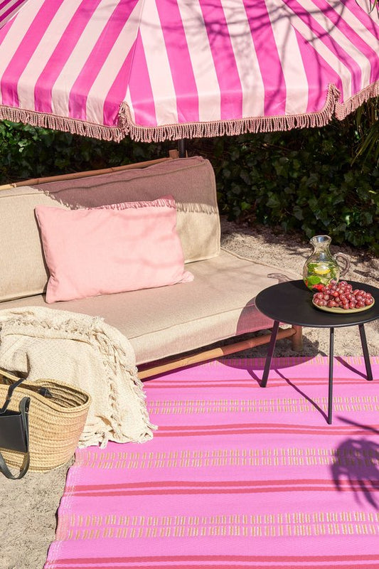 Mica Decorations Buiten Vloerkleed - L180 x B120 cm - Roze