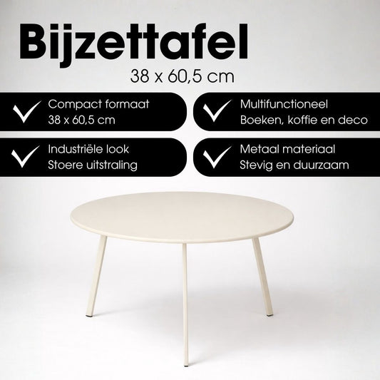 Mica Decorations Seatle Bijzettafel Rond voor Buiten