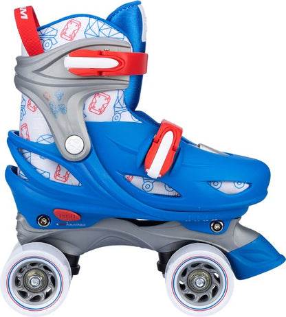 Nijdam Rolschaatsen Verstelbaar Geo Metricker Blauw Maat 33-36