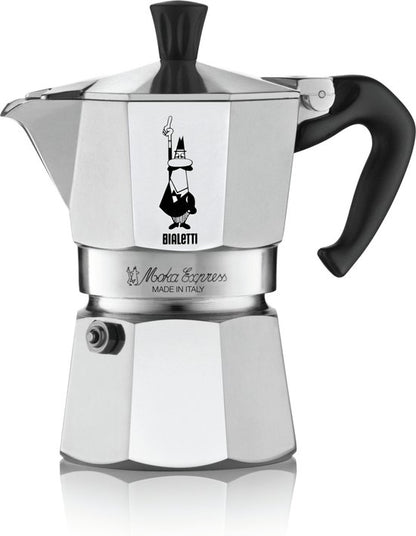 Bialetti Moka Express Percolator 4 kops Aluminium