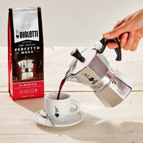 Bialetti Moka Express Percolator 4 kops Aluminium