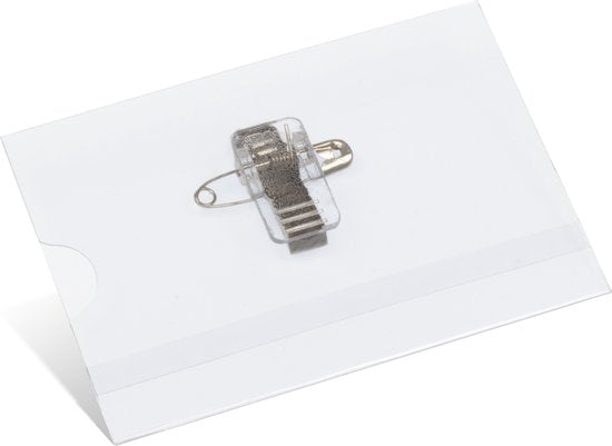 Kangaro naambadge 60x90mm met clip, speld en insteekkaartjes
