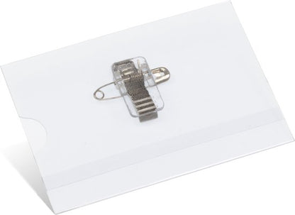 Kangaro naambadge 60x90mm met clip, speld en insteekkaartjes
