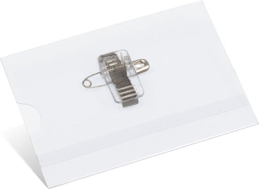 Kangaro naambadge 60x90mm met clip, speld en insteekkaartjes